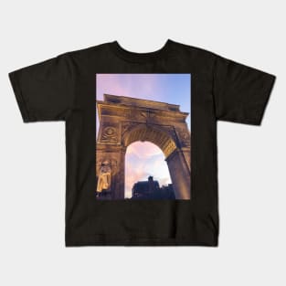 Washington Square Park Pastel Sunset Arch Kids T-Shirt